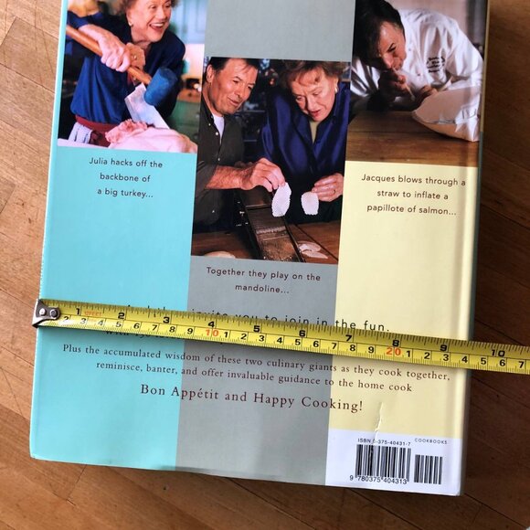 Julia and Jacques Cooking at Home by Julia Child & J. Pepin Cookbook Hardcover - Picture 12 of 12